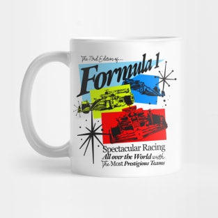 F1 Mid Century Graphic Mug